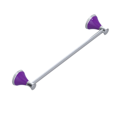 Rubinet Towel Bar 24" Satin Chrome