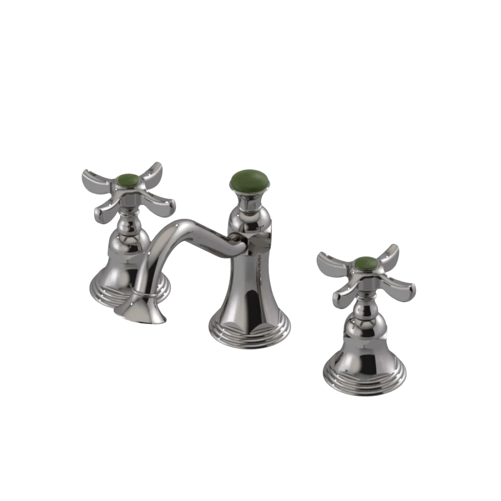 Rubinet Widespread Lav. Set. (less drain) Polished Nickel