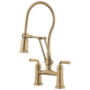 Brizo Articulating Bridge Faucet With Finished Hose
