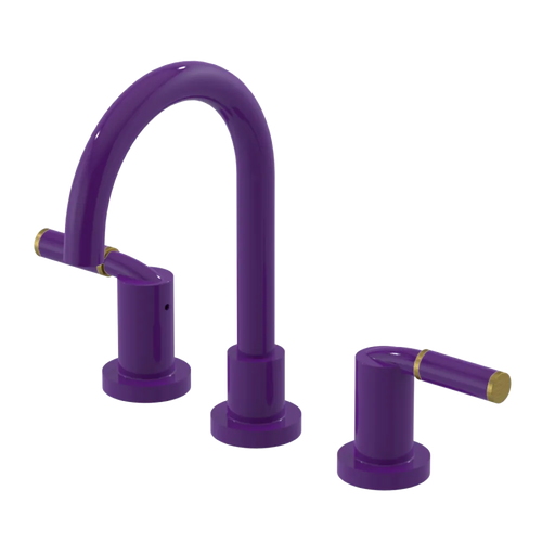 Rubinet Widespread Lav set (less drain) Purple Haze