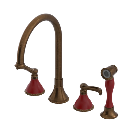 Rubinet Widespread Kitchen Set with Hand Spray Oil Rubbed Bronze