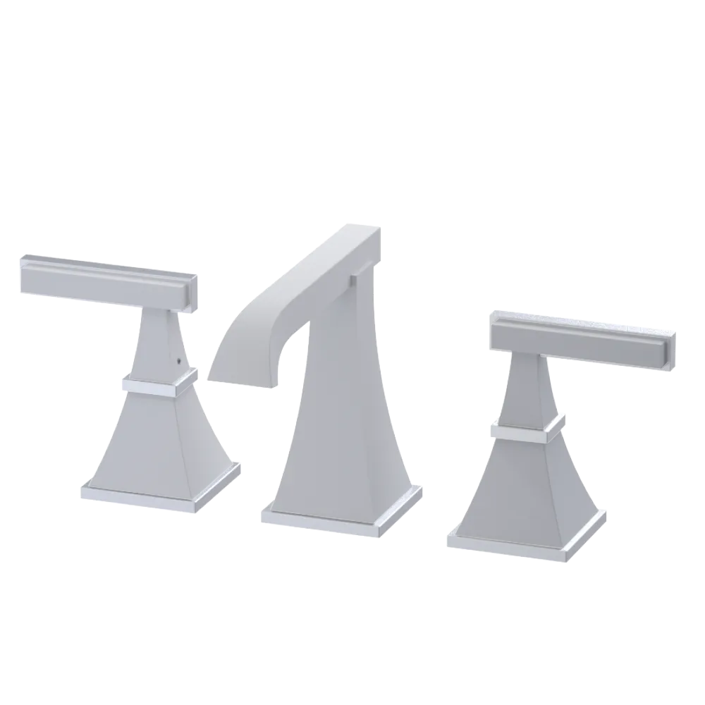 Rubinet Widespread Lav. Set. (less drain) Matt White