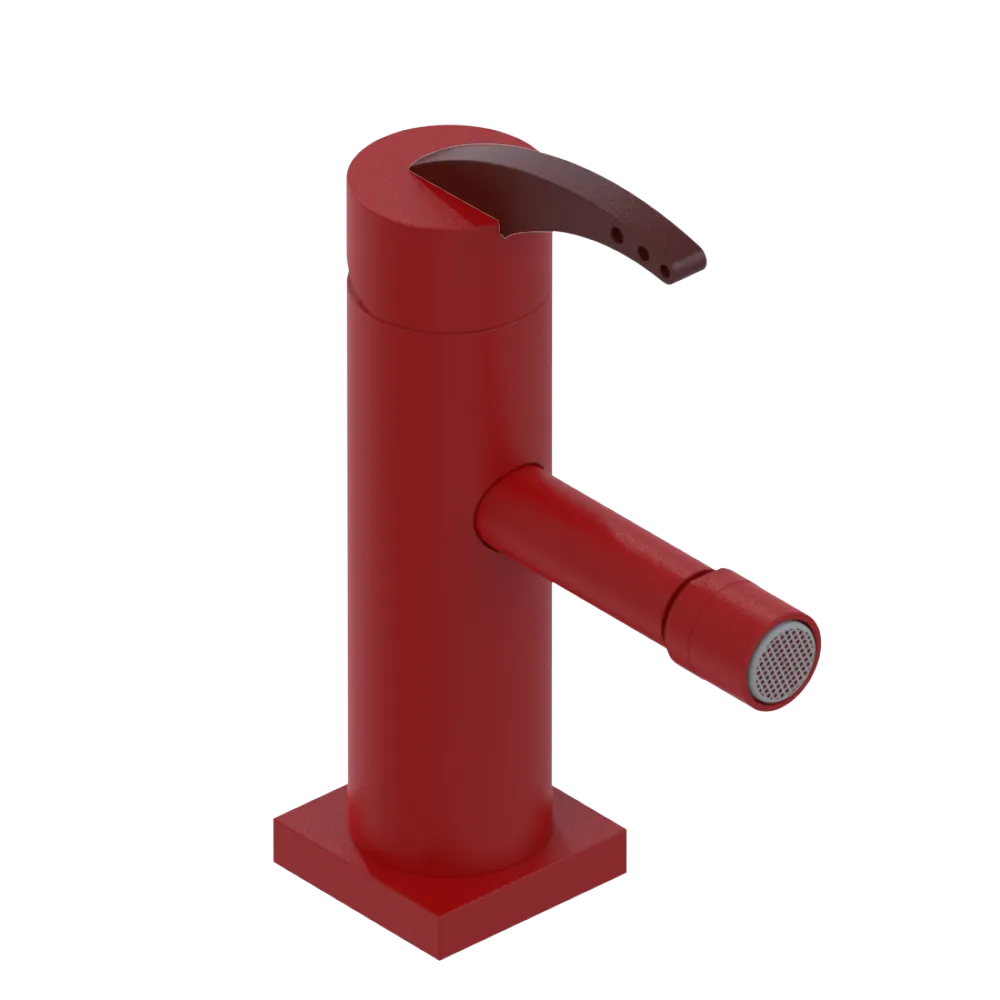 Rubinet Single Control Bidet Fitting (less drain) Maroon