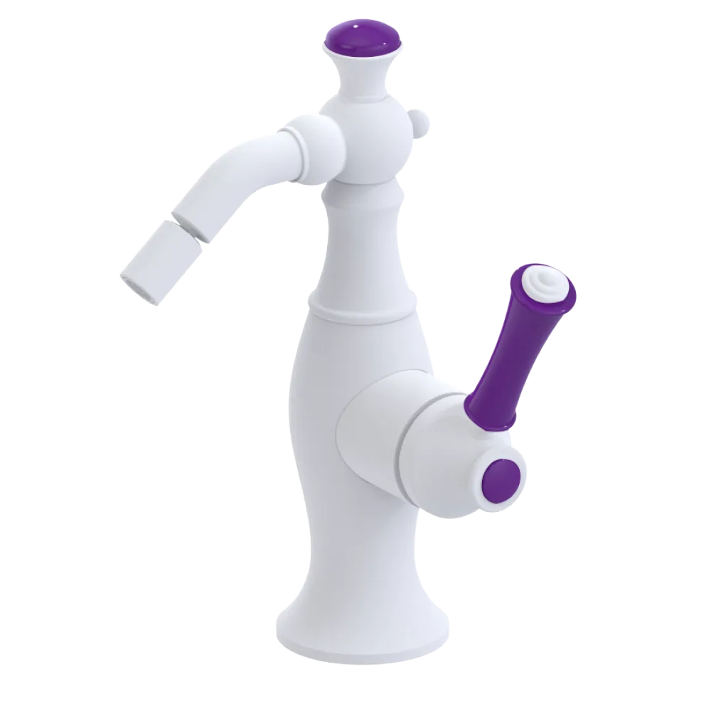 Rubinet Single Control Bidet Fitting (less drain) Matt White