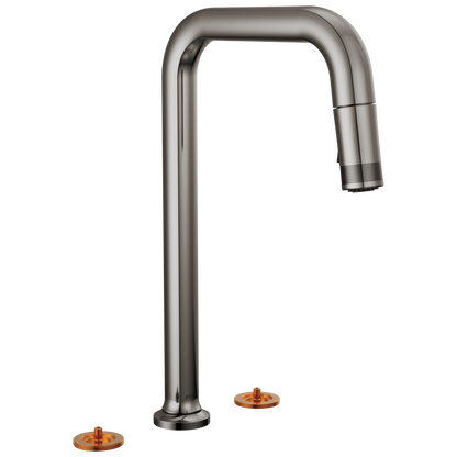 Brizo Widespread Pull Down Faucet With Square Spout Less Handles