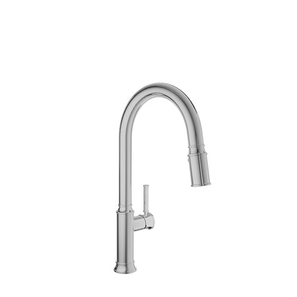 Baril High single-hole kitchen faucet with 2-function pull-down spray