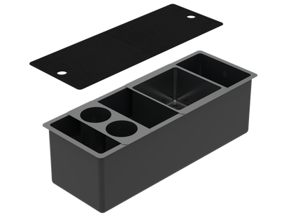 Zomodo Panama 26" Party Sink / Cooler Kit - Black Pearl