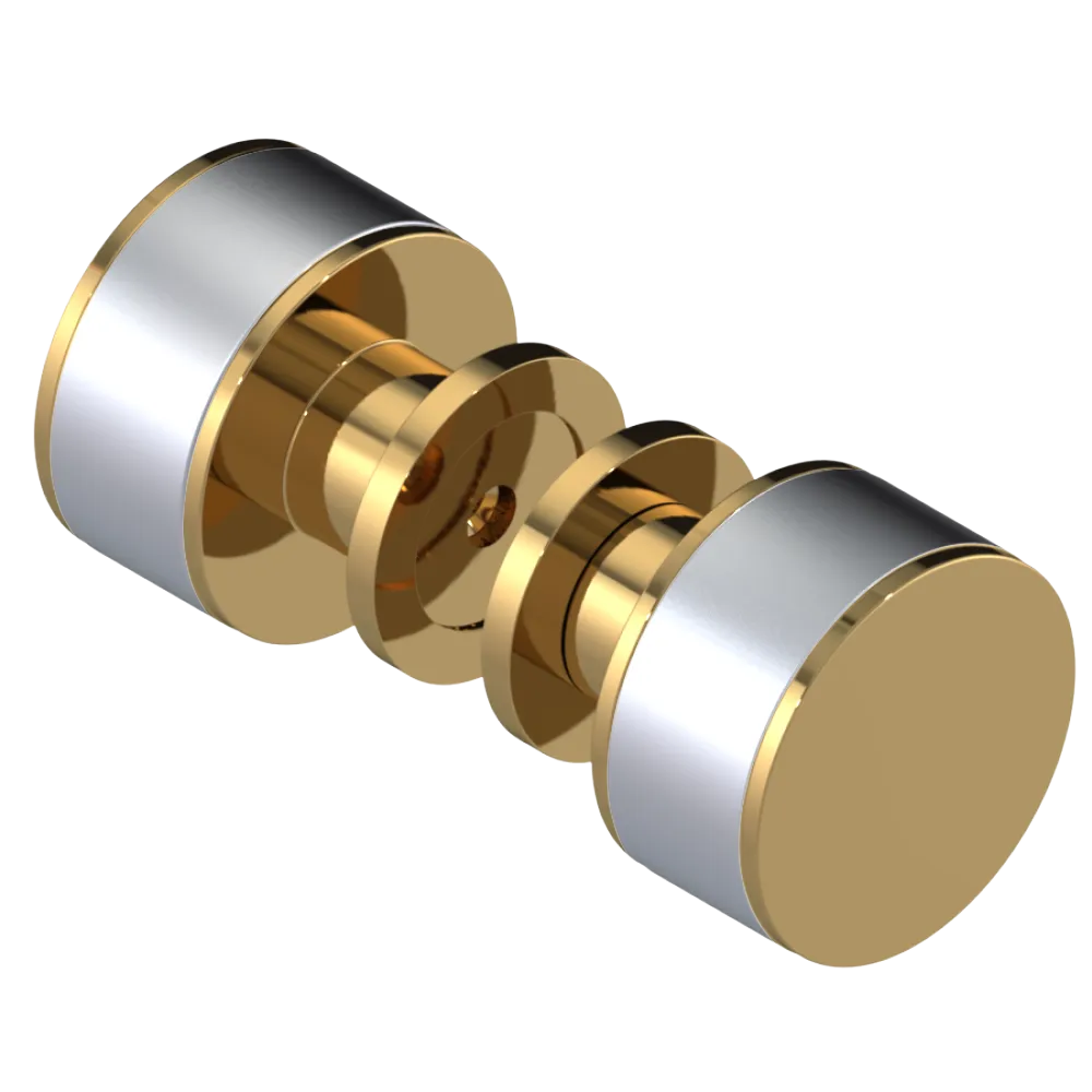 Rubinet Shower Door Knob (set) Gold