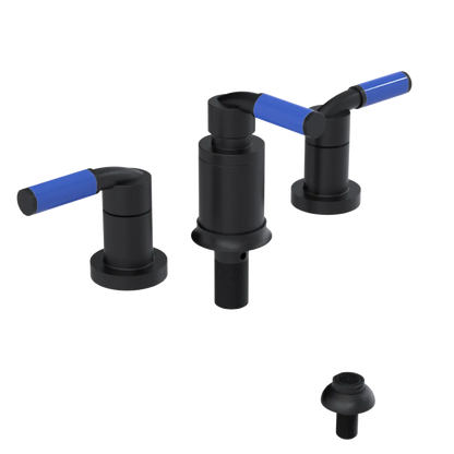 Rubinet Bidet Fitting with Spray, Diverter, and Vacuum Breaker (less drain) Matt Black