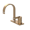 Rubinet 4" Centre Single Control Lav. Set (less drain) Satin Gold