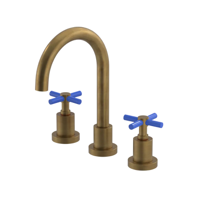 Rubinet Widespread Lav. Set. (less drain) Antique Brass Matt