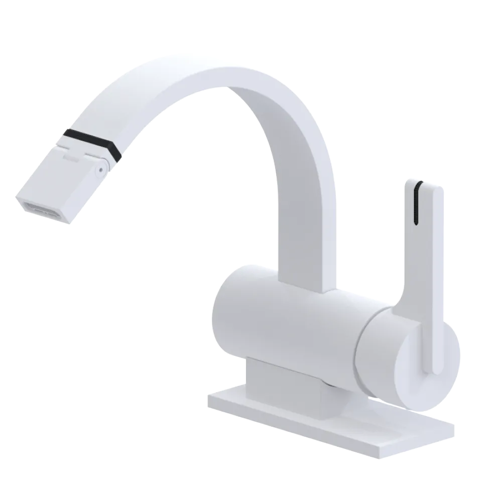 Rubinet Single Control Bidet Fitting (less drain) Matt White