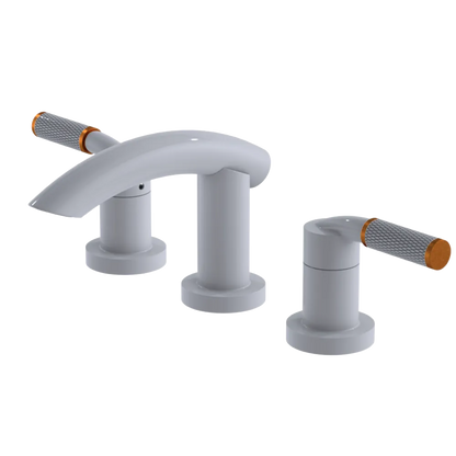 Rubinet Widespread Lav. Set. (less drain) White