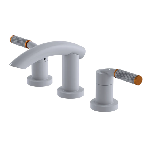 Rubinet Widespread Lav. Set. (less drain) White