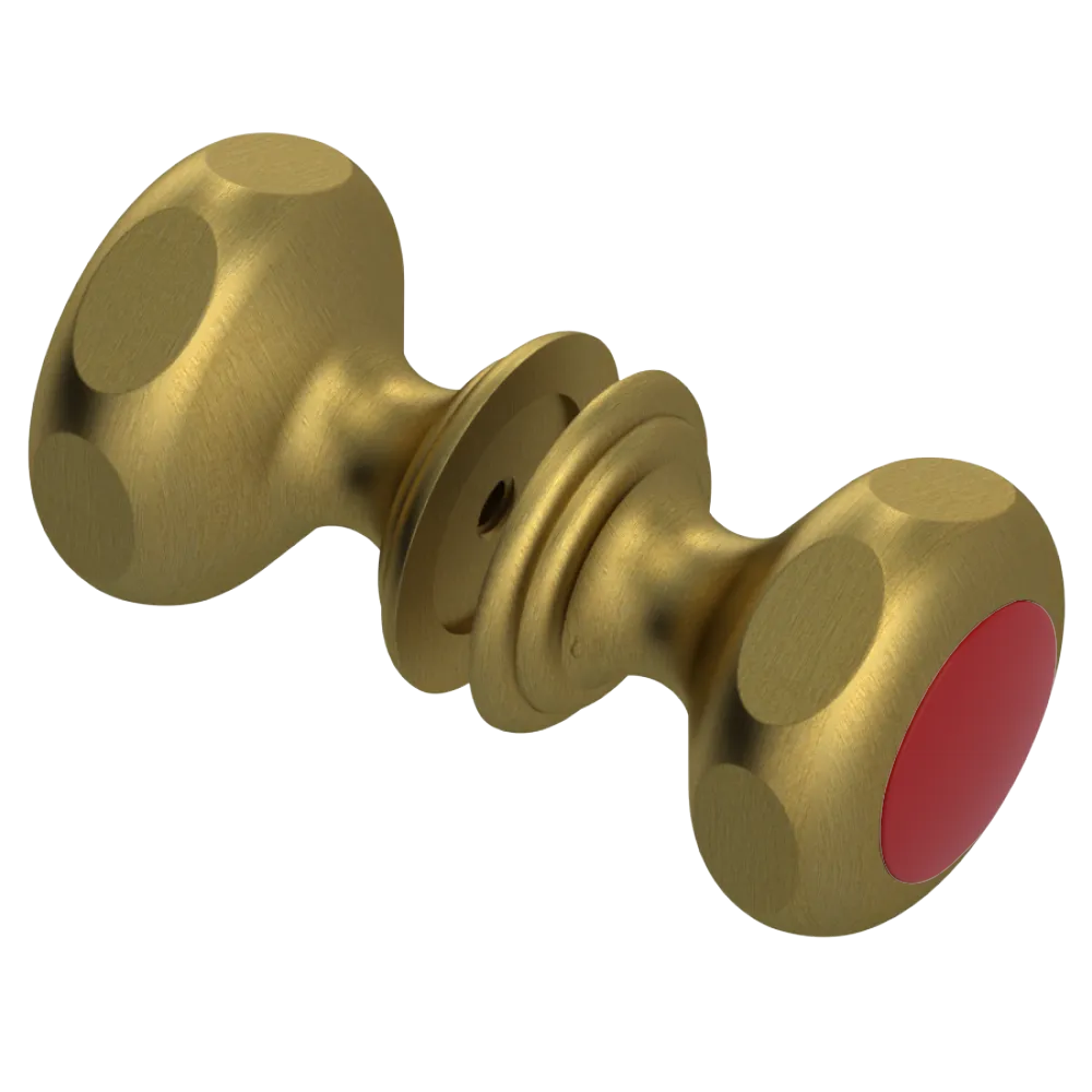 Rubinet Shower Door Knob (set) Antique Brass Matt