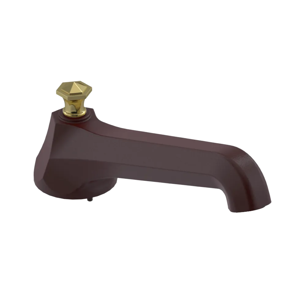Rubinet Tub Filler Spout Deck Mount Bordeaux