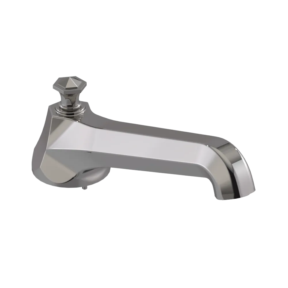 Rubinet Tub Filler Spout Deck Mount Polished Nickel