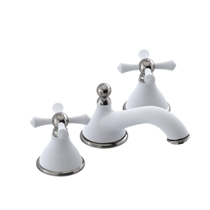 Rubinet Widespread Lav. Set. (less drain) Matt White