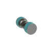 Rubinet Shower Door Knob (set) Satin Nickel