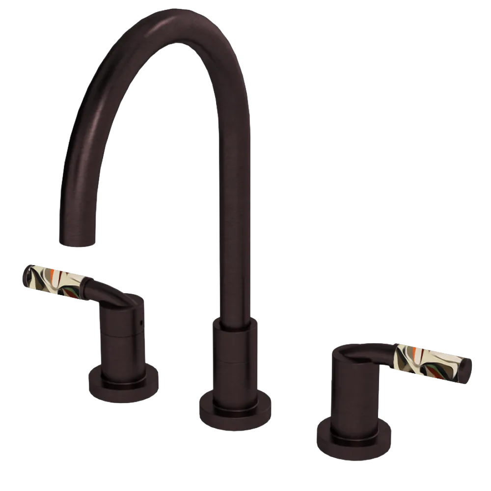 Rubinet Widespread Kitchen Set Oil Rubbed Bronze