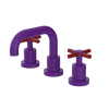 Rubinet Widespread Lav. Set. (less drain) Purple Haze