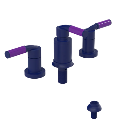Rubinet Bidet Fitting with Spray, Diverter, and Vacuum Breaker (less drain) Midnight Blue