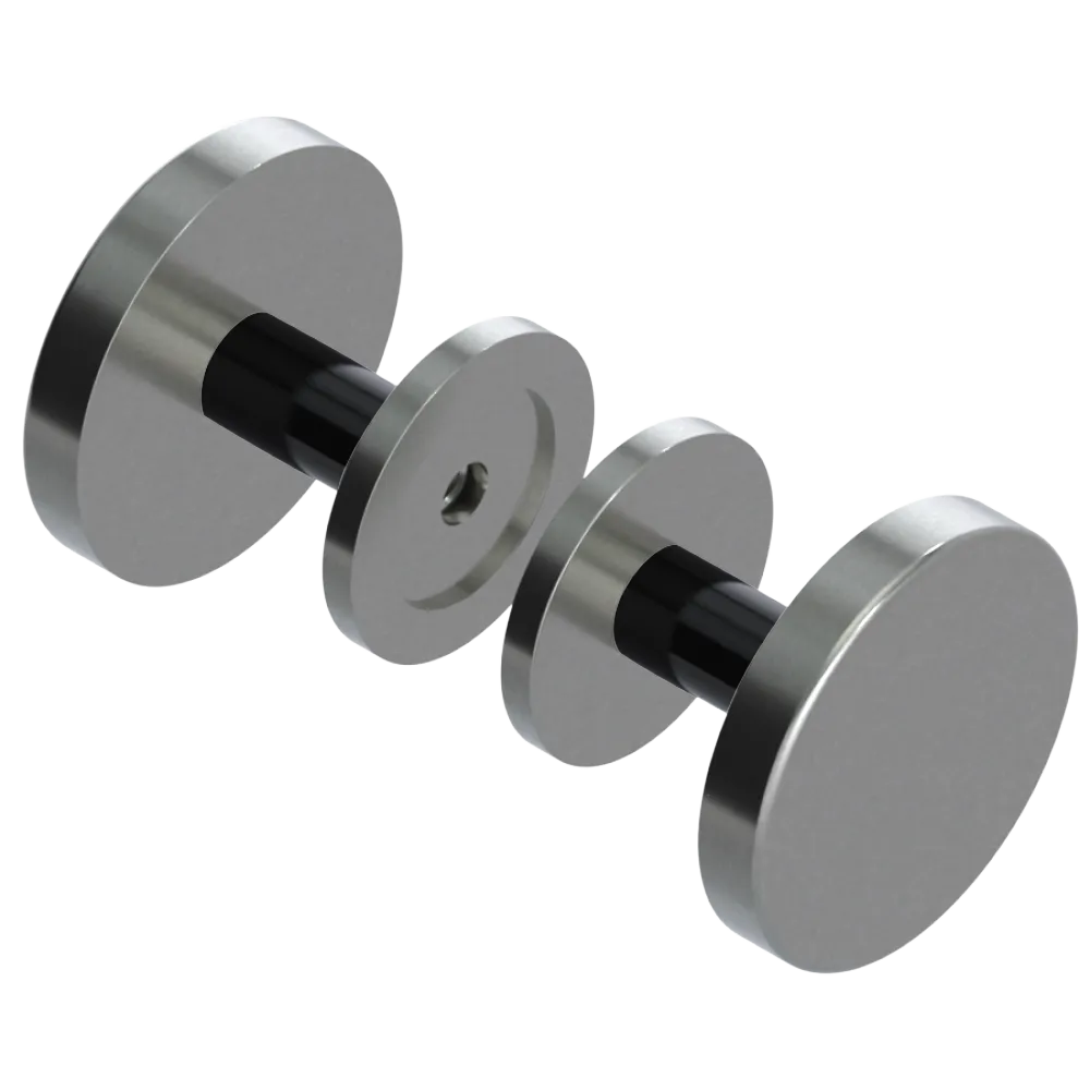Rubinet Shower Door Knob (set) Satin Nickel