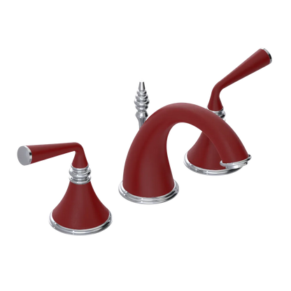 Rubinet Widespread Lav. Set. (less drain) Maroon