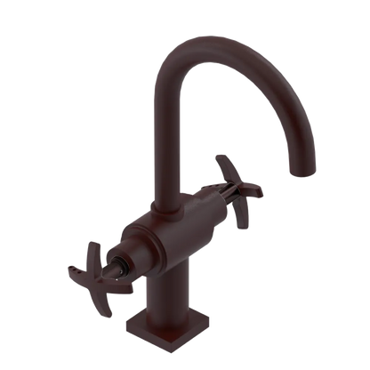 Rubinet Single Hole Dual Handle Lav. Set. (less drain) Bordeaux