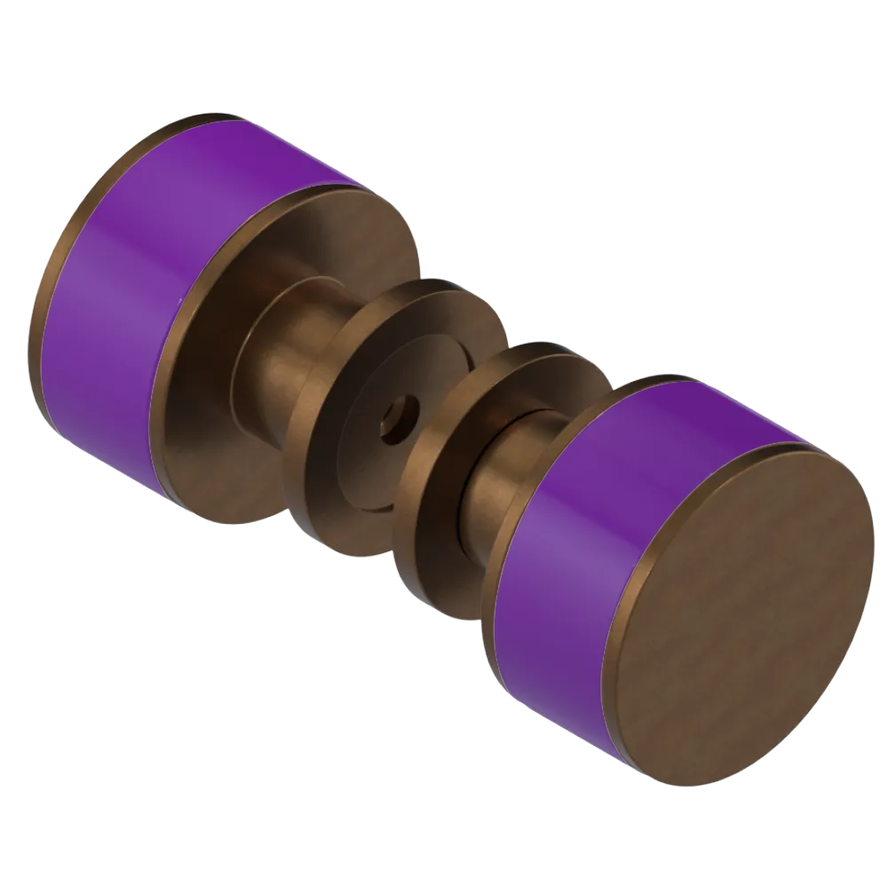 Rubinet Shower Door Knob (set) Tuscan Brass