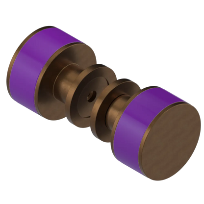 Rubinet Shower Door Knob (set) Tuscan Brass