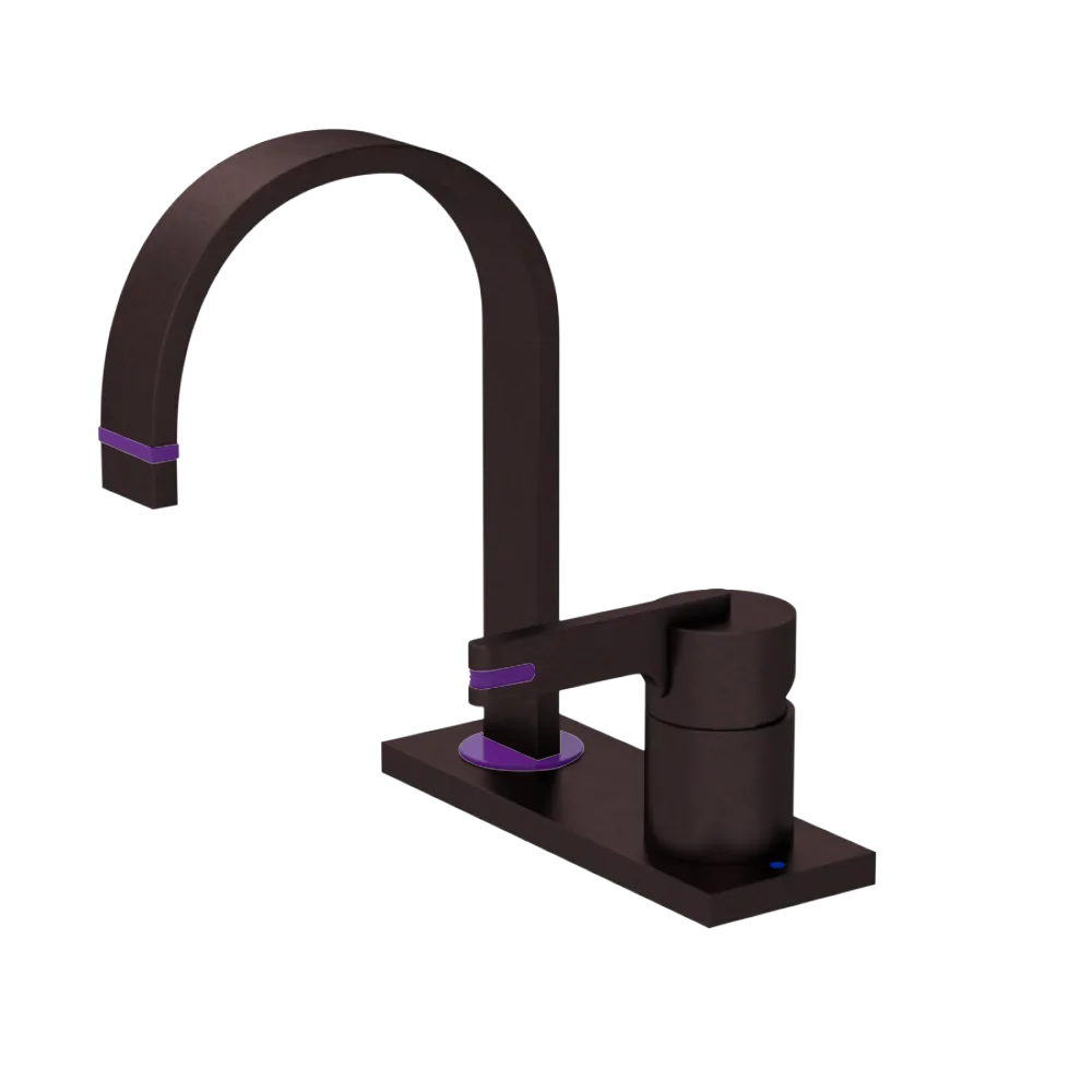 Rubinet 4" Centre Single Control Lav. Set (less drain) Oil Rubbed Bronze