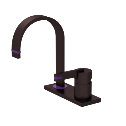 Rubinet 4" Centre Single Control Lav. Set (less drain) Oil Rubbed Bronze