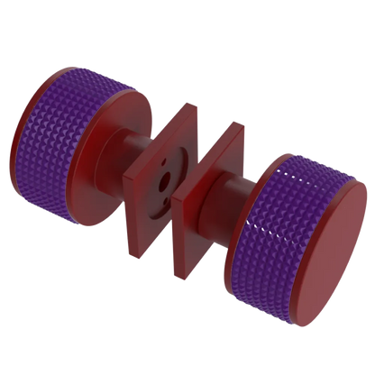 Rubinet Shower Door Knob (set) Maroon