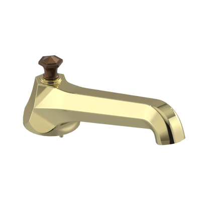Rubinet Tub Filler Spout Deck Mount Gold