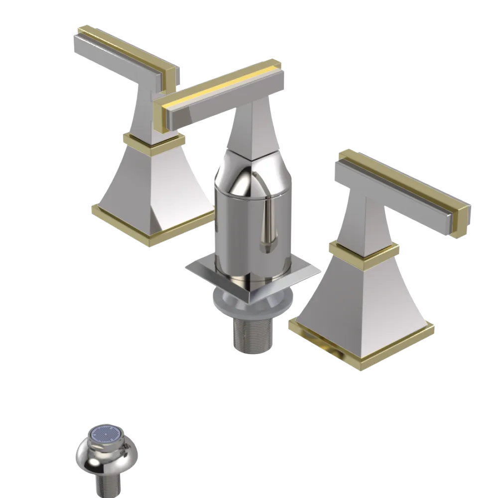 Rubinet Bidet Fitting with Spray, Diverter, and Vacum Breaker (Less Drain) Polished Nickel
