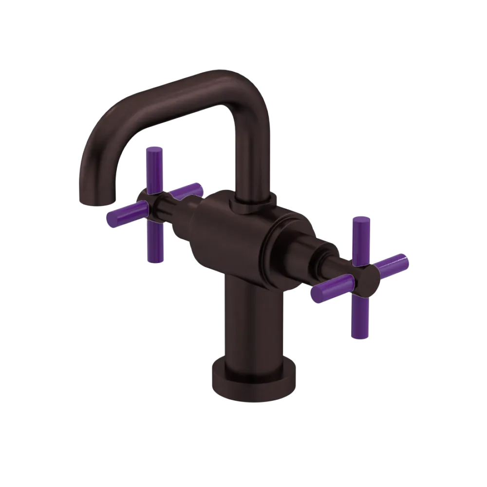 Rubinet Single Hole Dual Handle Lav. Set. (less drain) Oil Rubbed Bronze