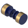 Rubinet Shower Door Knob (set) Midnight Blue