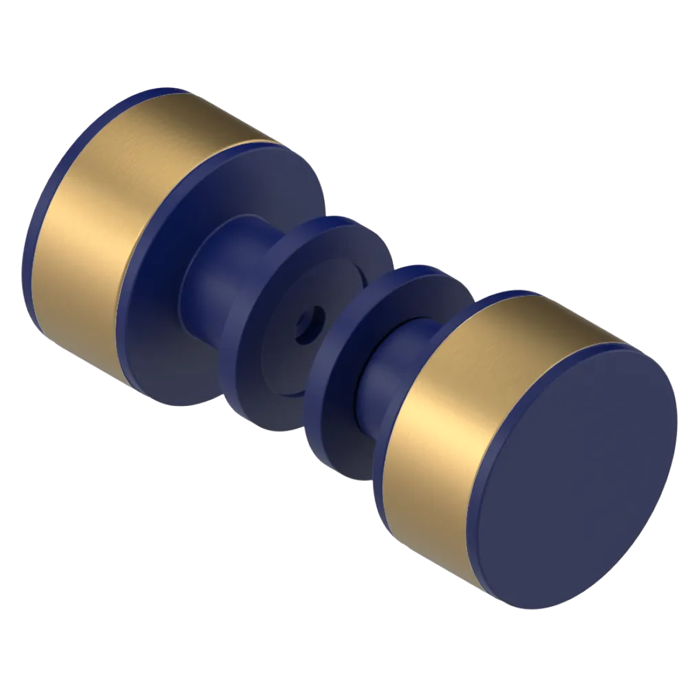 Rubinet Shower Door Knob (set) Midnight Blue