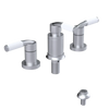 Rubinet Bidet Fitting with Spray, Diverter, and Vacuum Breaker (less drain) Satin Chrome