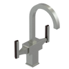 Rubinet Single Hole Dual Handle Lav. Set. (less drain) Satin Nickel