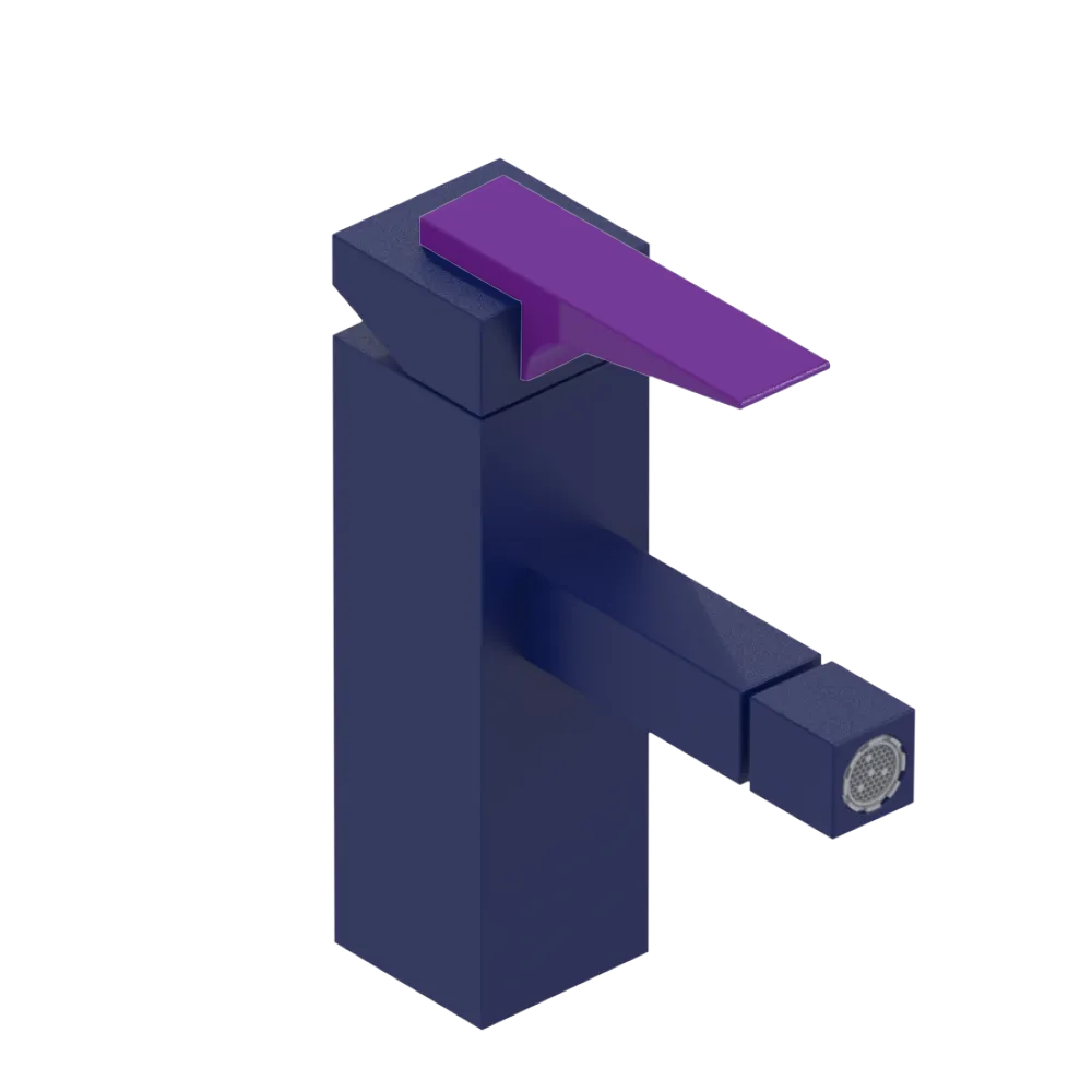 Rubinet Single Control Bidet Fitting (less drain) Midnight Blue