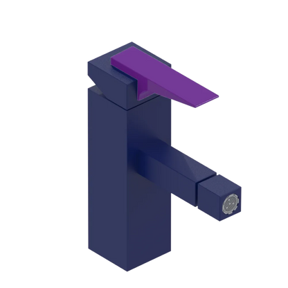 Rubinet Single Control Bidet Fitting (less drain) Midnight Blue