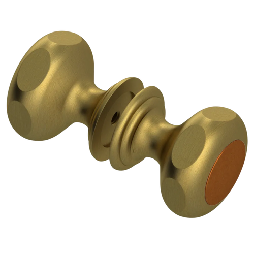 Rubinet Shower Door Knob (set) Antique Brass Matt
