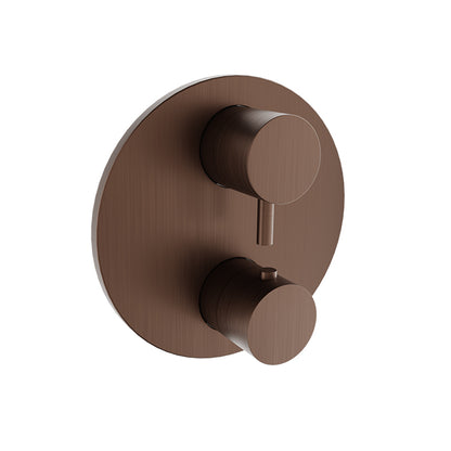 Baril Complete thermostatic pressure balanced shower valve with 1-way diverter
