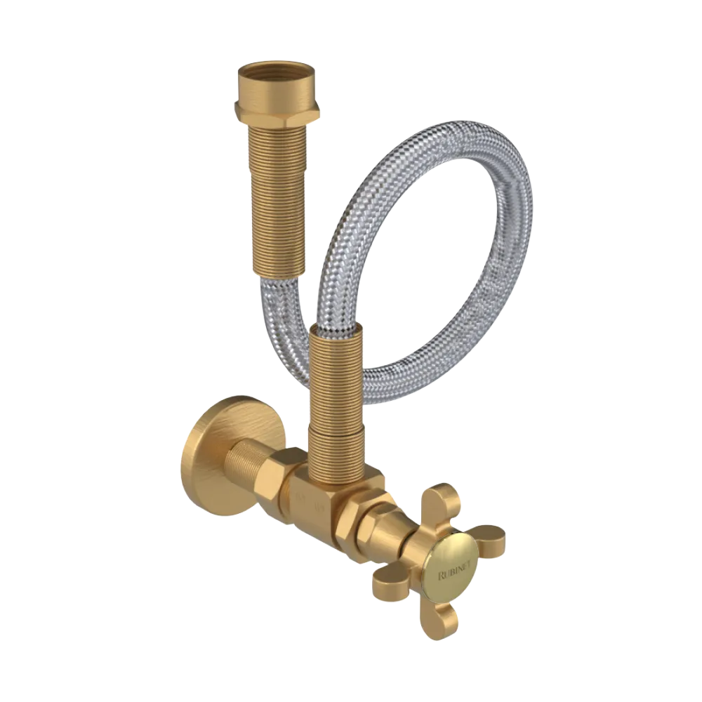 Rubinet Exposed Supply Kit (classic) Satin Gold