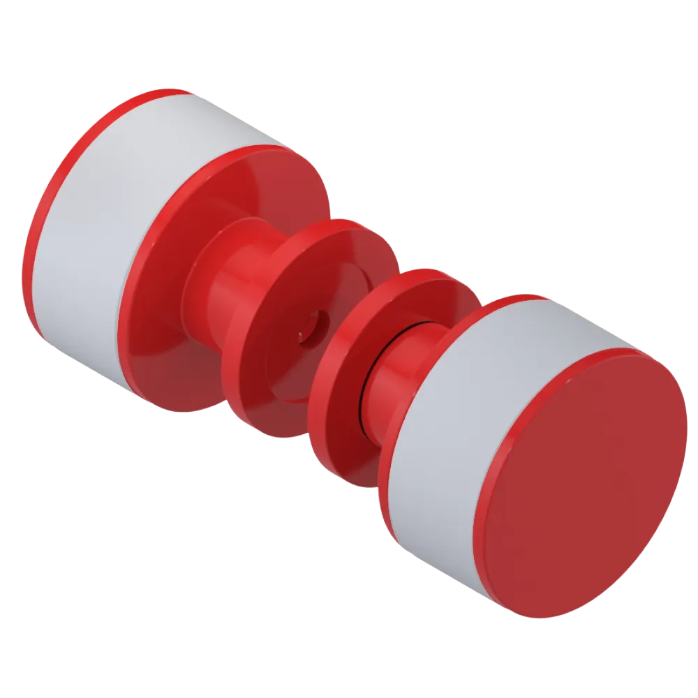 Rubinet Shower Door Knob (set) Red