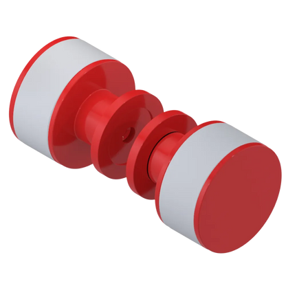 Rubinet Shower Door Knob (set) Red