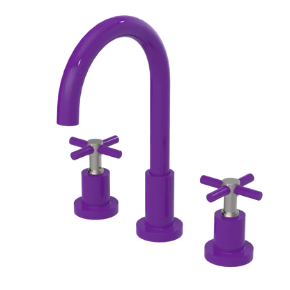 Rubinet Widespread Kitchen Set with LaSalle Spout Purple Haze
