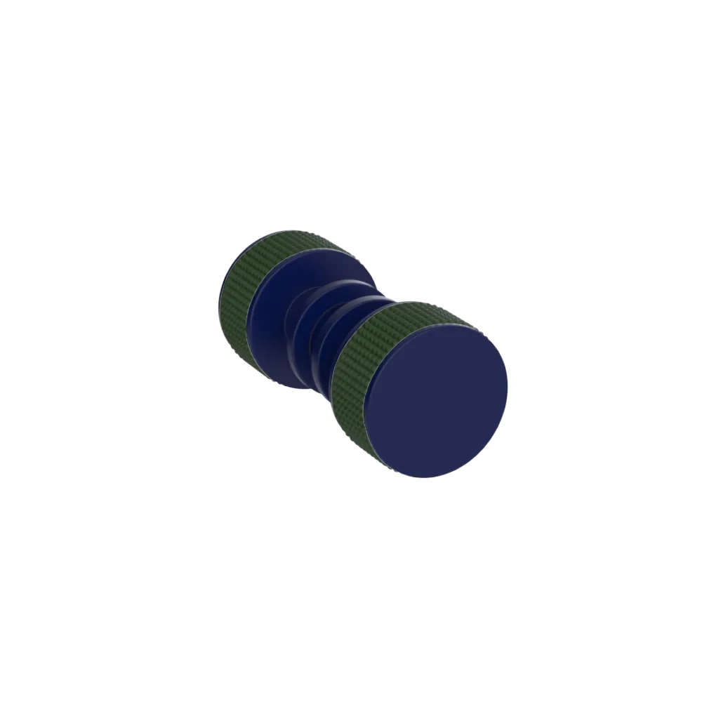 Rubinet Shower Door Knob (set) Midnight Blue